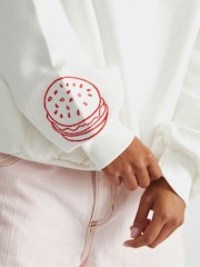 Skinnydip White The Simpsons x Krusty Burger Sweatshirt - Image 5 of 5