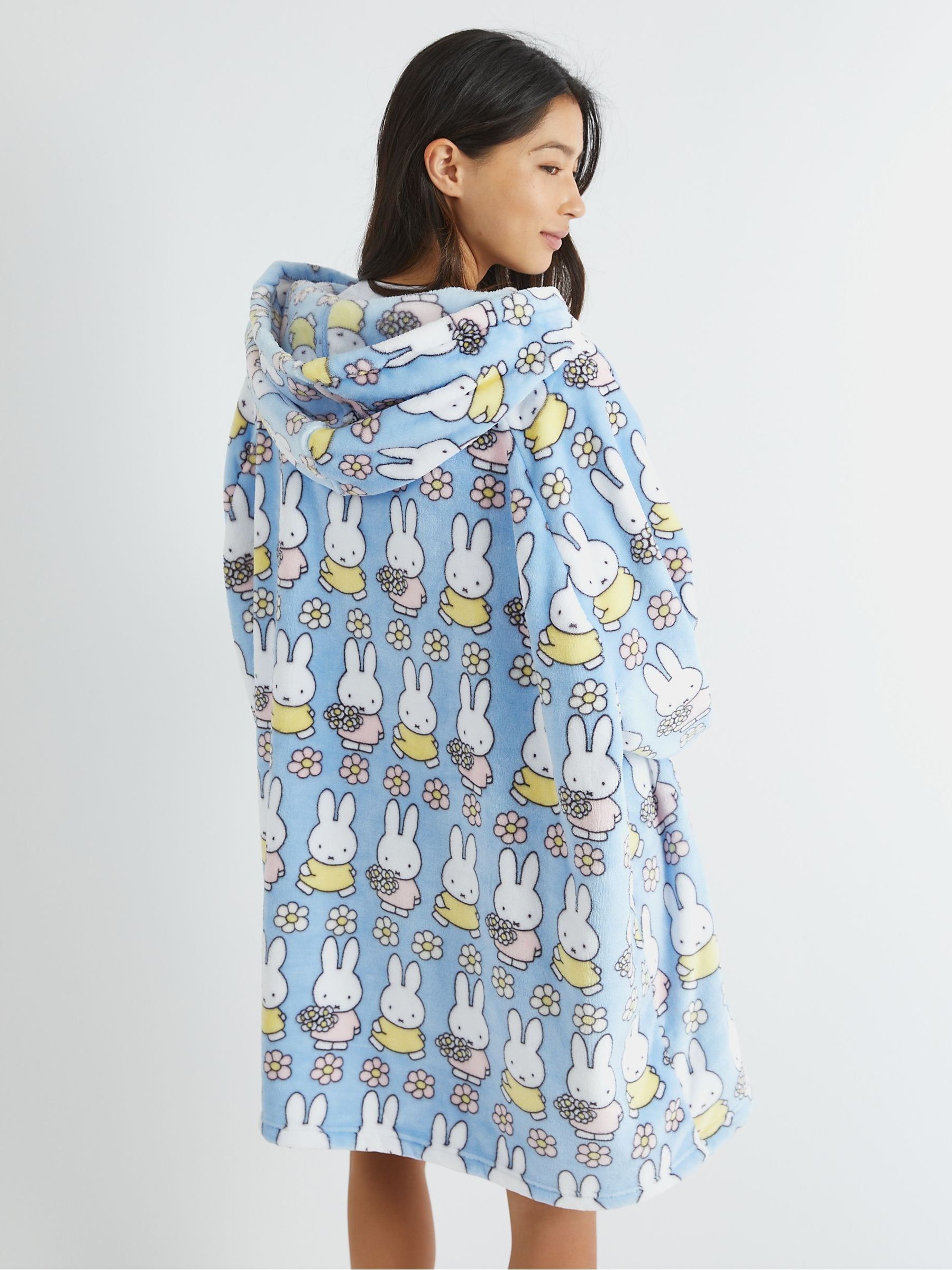 Buy Skinnydip Blue Miffy Flower Blanket Hoodie from Next USA