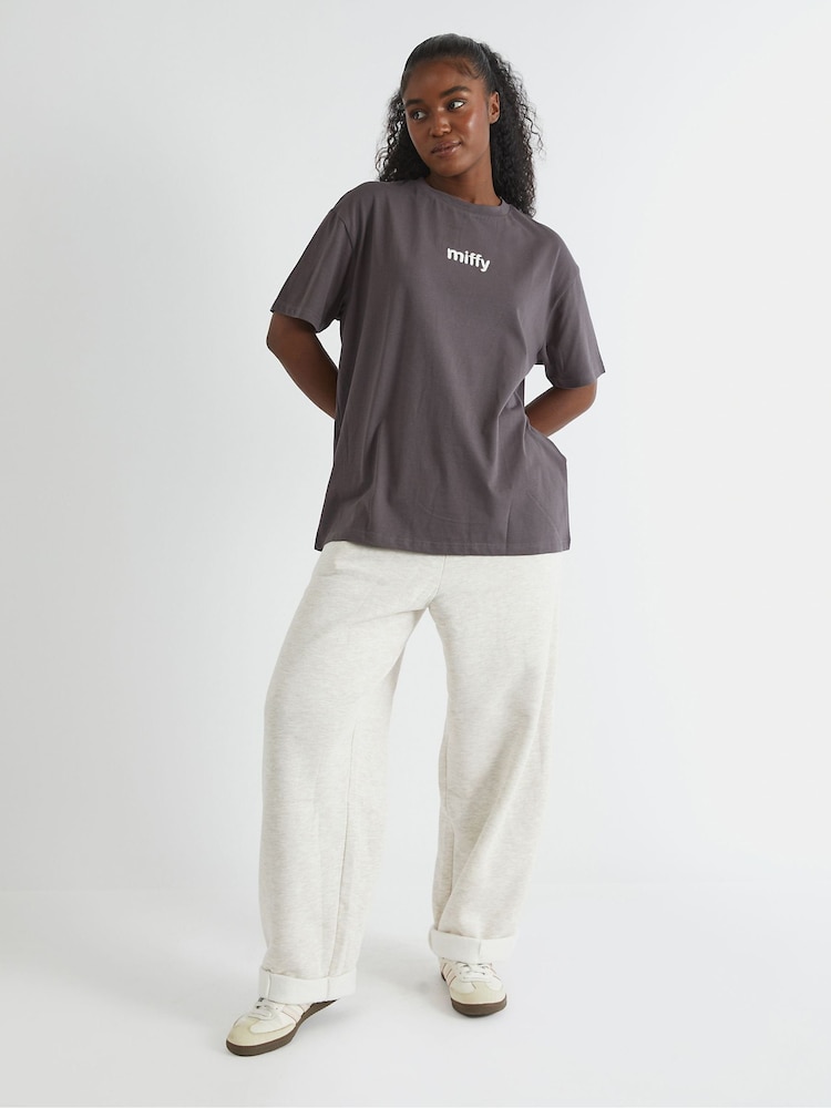 Skinnydip Grey Miffy x Outline T-Shirt - Image 1 of 4