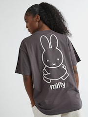 Skinnydip Grey Miffy x Outline T-Shirt - Image 2 of 4