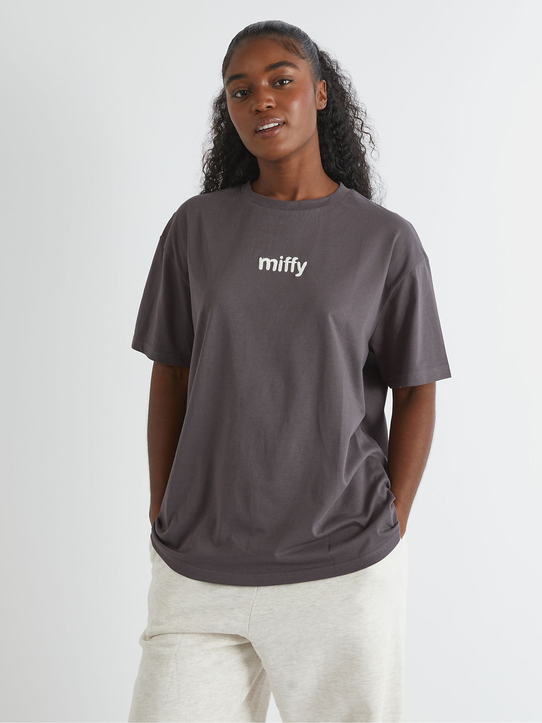 Buy Skinnydip Grey Miffy x Outline T-Shirt from Next USA