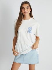 Skinnydip White Mind Your Own Vibe Shell T-Shirt - Image 3 of 4