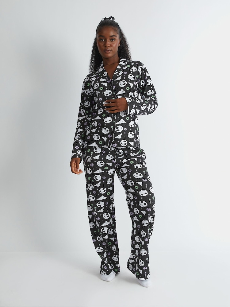 Skinnydip Black Disney Nightmare Before Christmas Jack Skellington Pyjama Set - Image 1 of 5