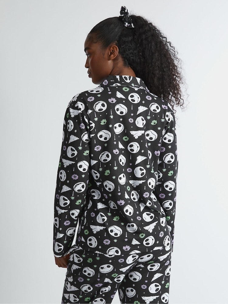 Skinnydip Black Disney Nightmare Before Christmas Jack Skellington Pyjama Set - Image 2 of 5