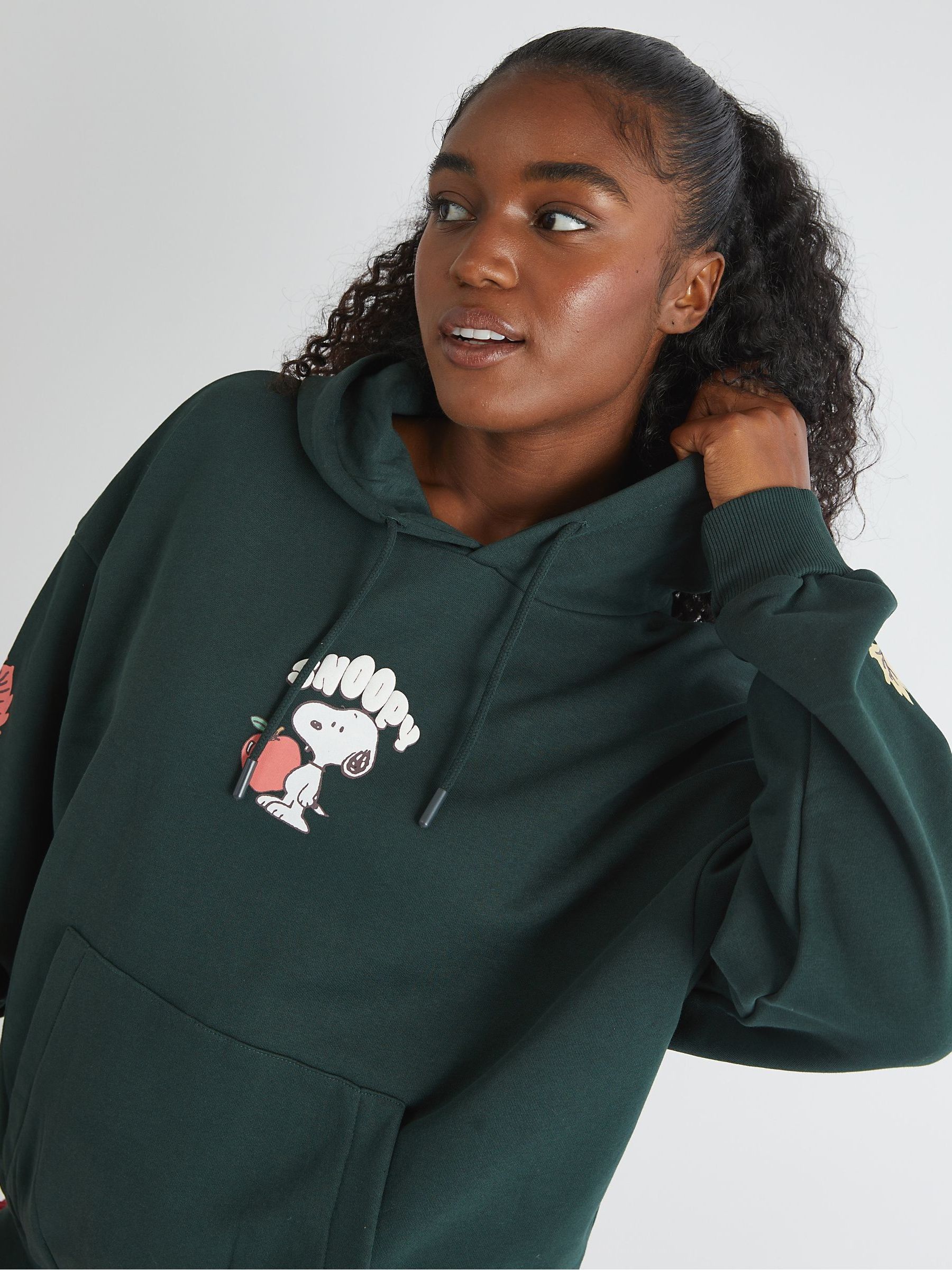Buy Skinnydip Green Peanuts Snoopy Harvest Hoodie from Next USA