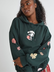 Skinnydip Green Peanuts Snoopy Harvest Hoodie - Image 4 of 5