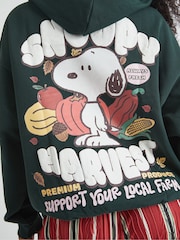 Skinnydip Green Peanuts Snoopy Harvest Hoodie - Image 5 of 5