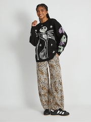 Skinnydip Black Disney Nightmare Before Christmas Jack Knitted Jumper - Image 1 of 5