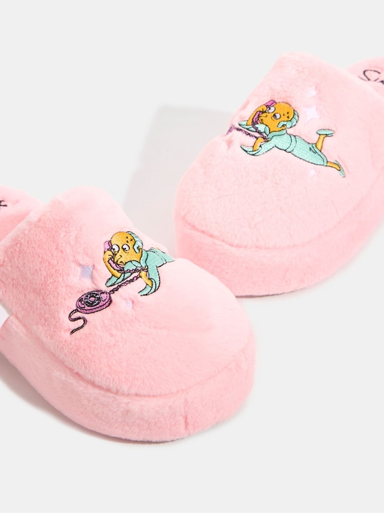Skinnydip Pink The Simpsons x Skinnydip Slippers - Image 2 of 3