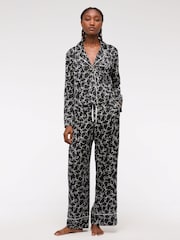 Abercrombie & Fitch Bow Print Black Pyjamas Trousers - Image 1 of 6