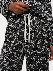 Abercrombie & Fitch Bow Print Black Pyjamas Trousers - Image 5 of 6