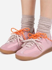 Bronx Pink Clioo Leather Sneakers Double Lace - Image 1 of 6