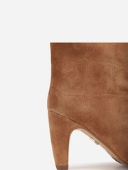 Bronx Brown Low-Jadey Suede Croco High Boots - Image 6 of 6