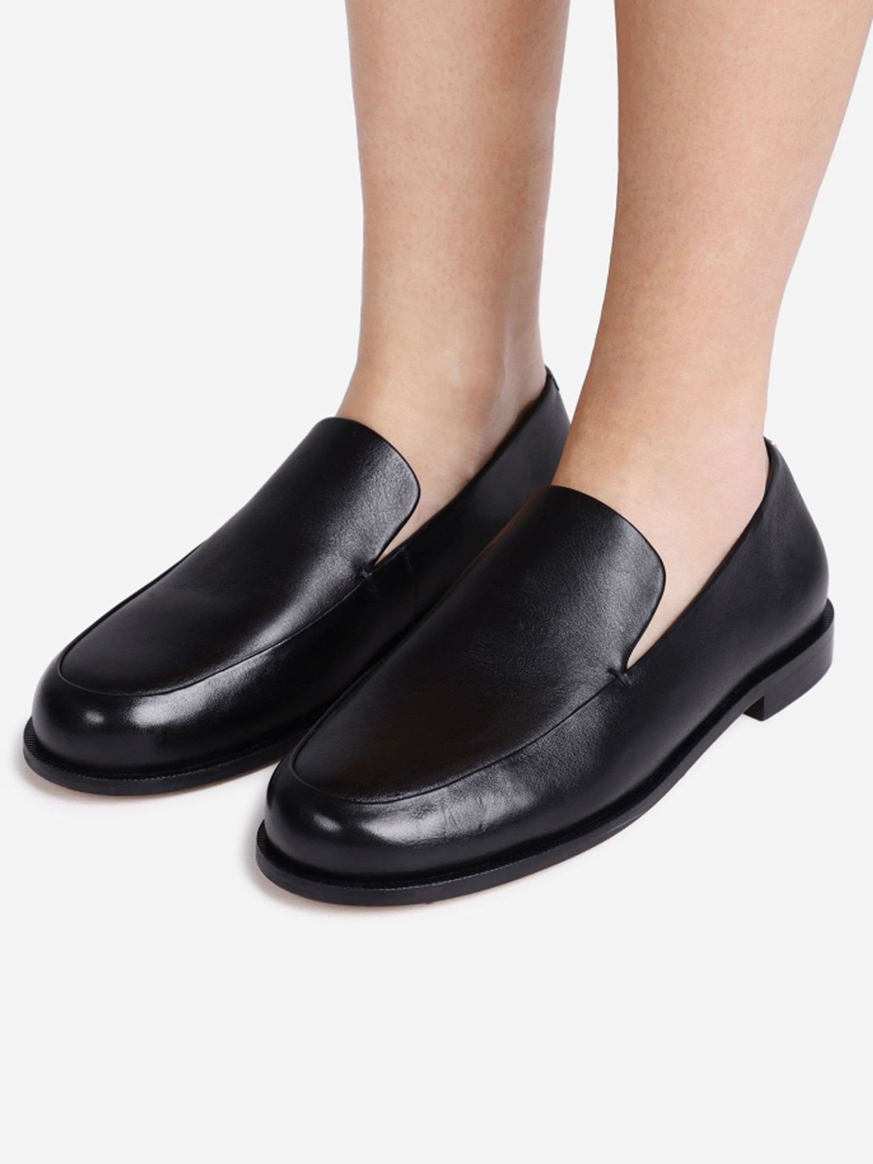 Buy Bronx Black Noa-quinn Leather Loafers from Next USA