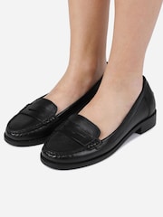 Bronx Black New-Rana Leather Penny Loafers - Image 1 of 6