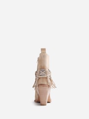 Bronx Natural New-Kole Fringe Suede Ankle Boots - Image 9 of 10