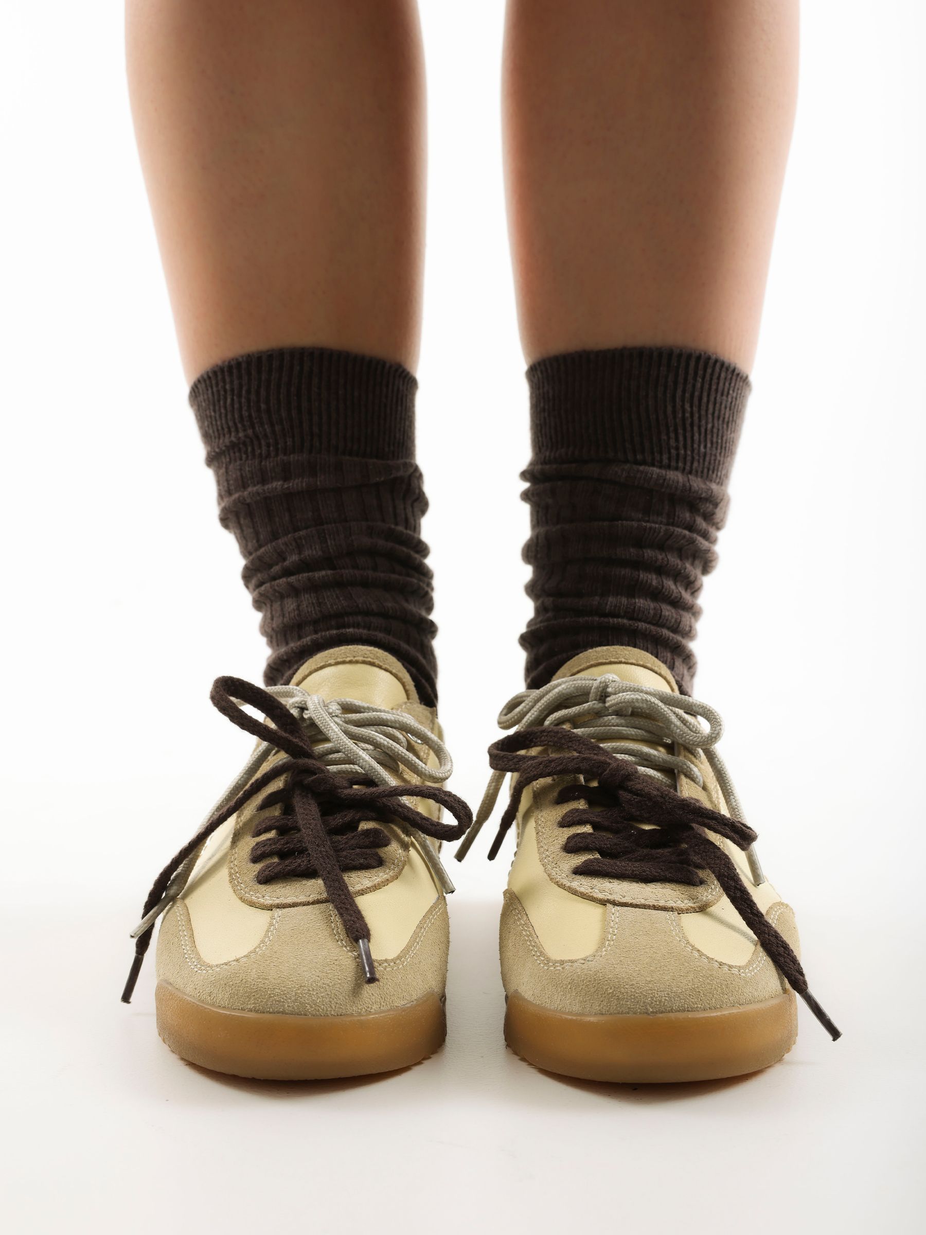 Buy Bronx Yellow Clioo Leather Trainers Double Lace from Next USA