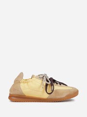 Bronx Yellow Clioo Leather Sneakers Double Lace - Image 3 of 6