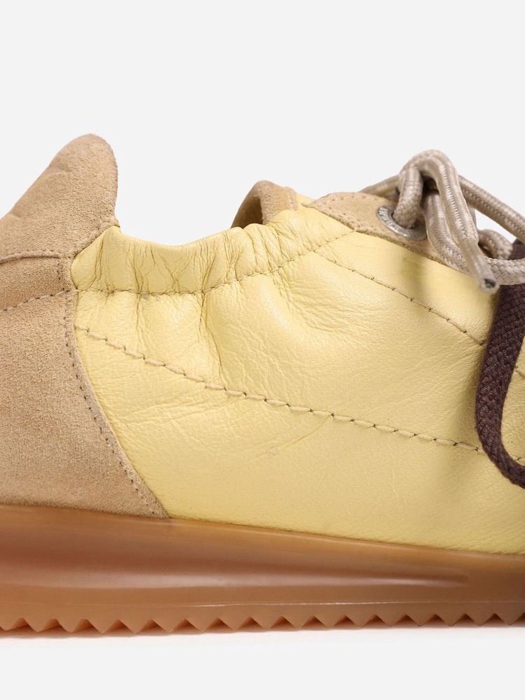 Bronx Yellow Clioo Leather Sneakers Double Lace - Image 6 of 6