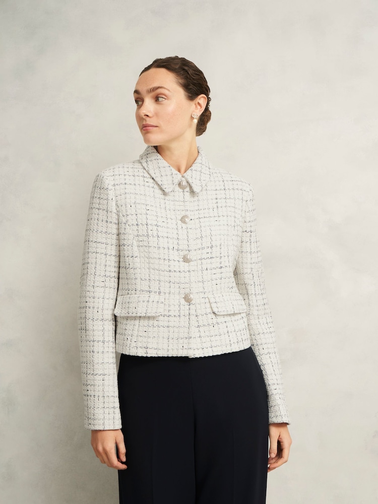 Hobbs White Jessie Jacket - Image 1 of 4 Hobbs White Jessie Jacket - Image 1 of 4