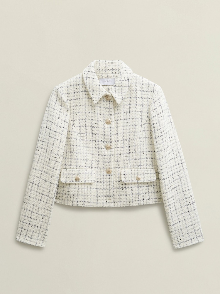 Hobbs White Jessie Jacket - Image 4 of 4 Hobbs White Jessie Jacket - Image 4 of 4