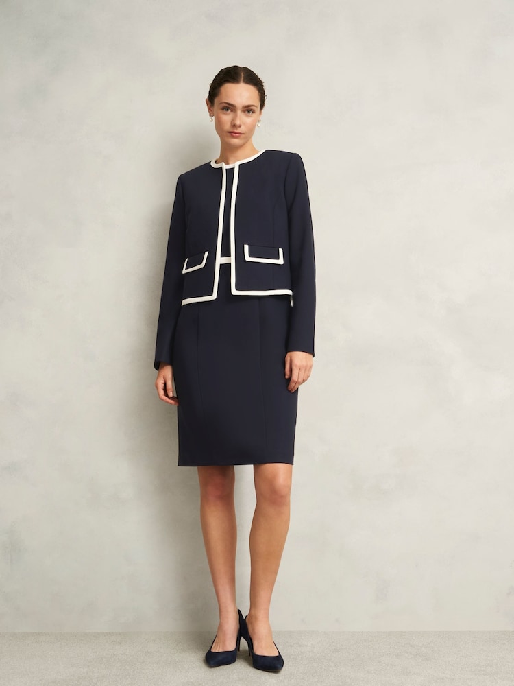 Hobbs Blue Sally Jacket - Image 1 of 4 Hobbs Blue Sally Jacket - Image 1 of 4