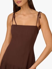 Adrianna Papell Solid Brown Dress - Image 4 of 6