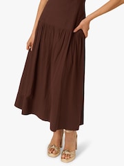 Adrianna Papell Solid Brown Dress - Image 5 of 6