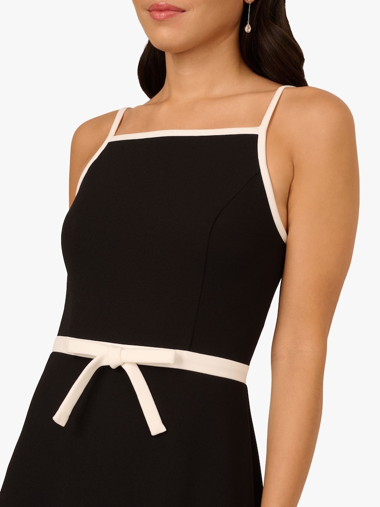 Buy Adrianna Papell Black Bow Crepe Short Dress from Next USA