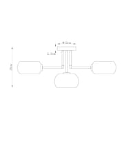 Chrome Carson 5 Light Flush Fitting - Image 5 of 5