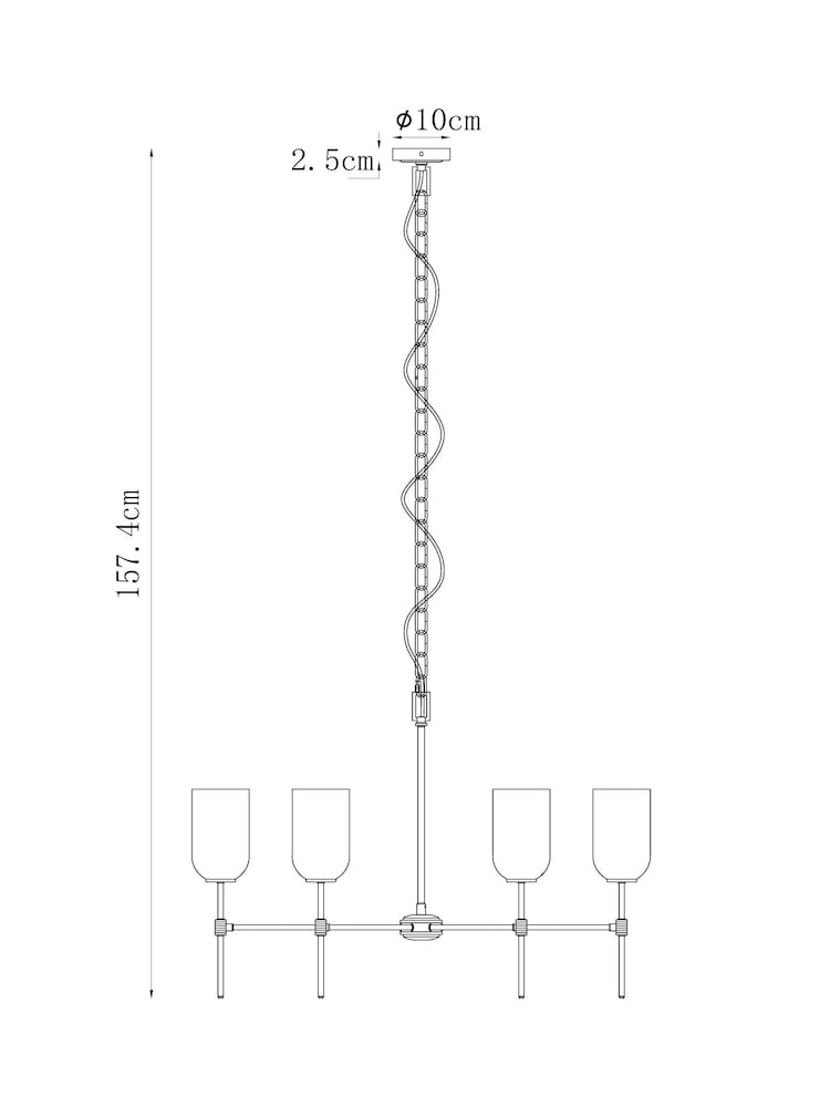 Brass Virginia 6 Light Chandelier - Image 2 of 2 Brass Virginia 6 Light Chandelier - Image 2 of 2