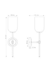 Brass Virginia Wall Light - Image 2 of 2