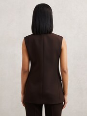 Reiss Priya Longline Button-Through Waistcoat - Bild 6 von 7