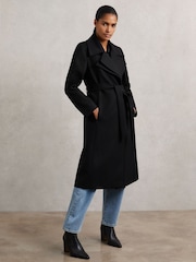 Reiss Black Odette Coat - Image 1 of 7