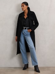 Reiss Black Odette Coat - Image 4 of 7