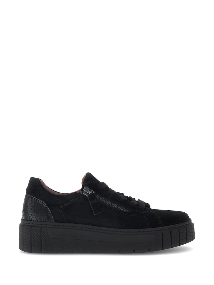 Gabor Ferry Suede Black Trainers - Image 1 of 5