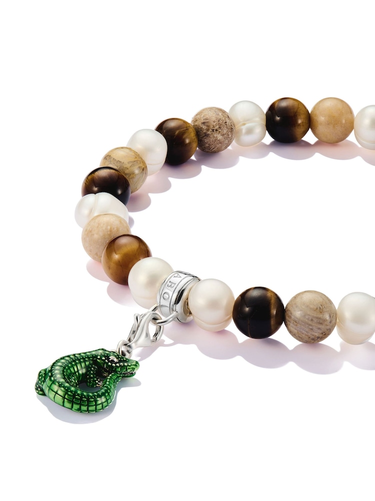 Thomas Sabo Silver Tone Beaded Bracelet - Image 2 of 2