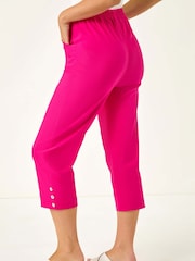 Roman Pink Petite Bengaline Cropped Trousers - Image 3 of 5