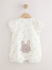 White Bunny Baby Woven Romper (0mths-3yrs) - Image 2 of 7