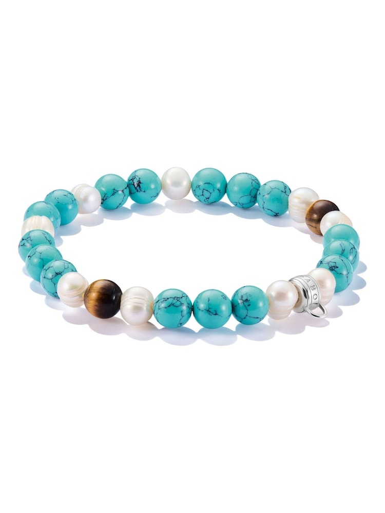 Thomas Sabo Silver Tone Beaded Bracelet - Image 1 of 1