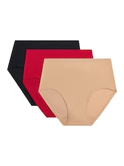 Chantelle One Size Soft Stretch Seamless Hipster Black Knickers 3 Pack - Image 1 of 7