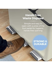 Tower Cream Rectangular Pedal Bin - Image 4 of 8