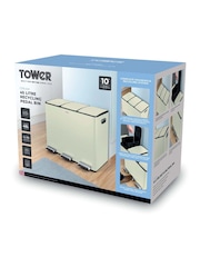 Tower Cream Rectangular Pedal Bin - Image 8 of 8
