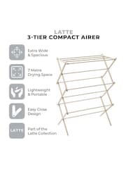 Tower Latte Compact Wide Airer - Image 2 of 9