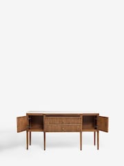 Mid Natural Alderley Oak Veneer Sideboard - Image 10 of 12