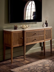 Mid Natural Alderley Oak Veneer Sideboard - Image 5 of 12