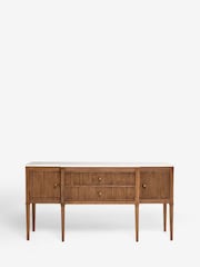 Mid Natural Alderley Oak Veneer Sideboard - Image 9 of 12