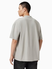 AllSaints Light Grey Xander Short Sleeve Crew T-Shirt - Image 6 of 7