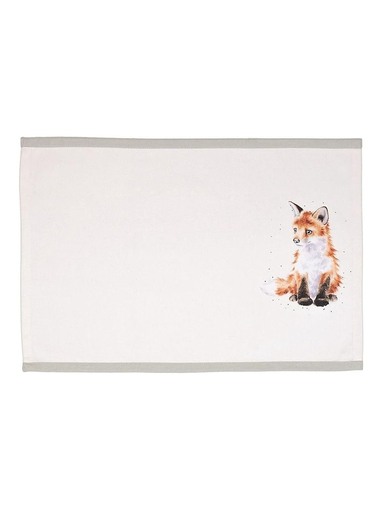 Wrendale Set of 4 Neutral Woodlanders Animal Print Fabric Placemats - Image 2 of 5 Wrendale Set of 4 Neutral Woodlanders Animal Print Fabric Placemats - Image 2 of 5