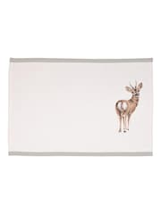 Wrendale Set of 4 Neutral Woodlanders Animal Print Fabric Placemats - Image 4 of 5